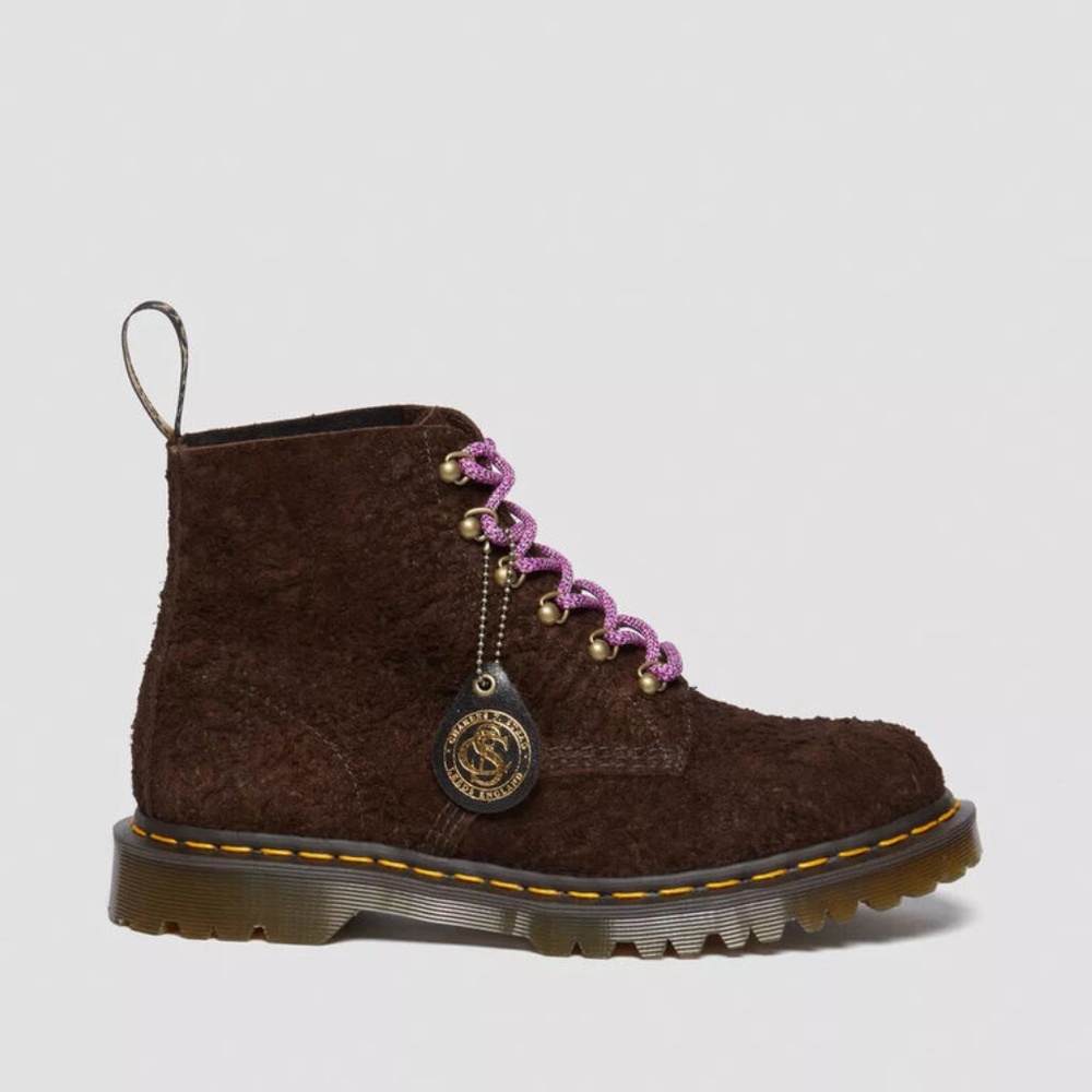 Dr. Martens Women's 101 BEN MIE MADE IN ENGLAND Brown Suede 1460 Retail $380!! - Picture 2 of 8